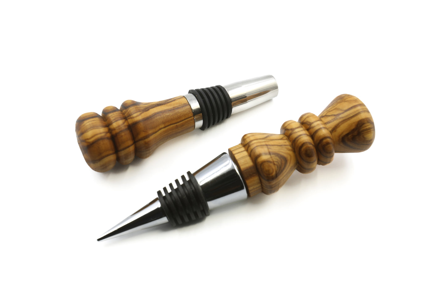 Handmade olive wood bottle stopper, a conversation starter