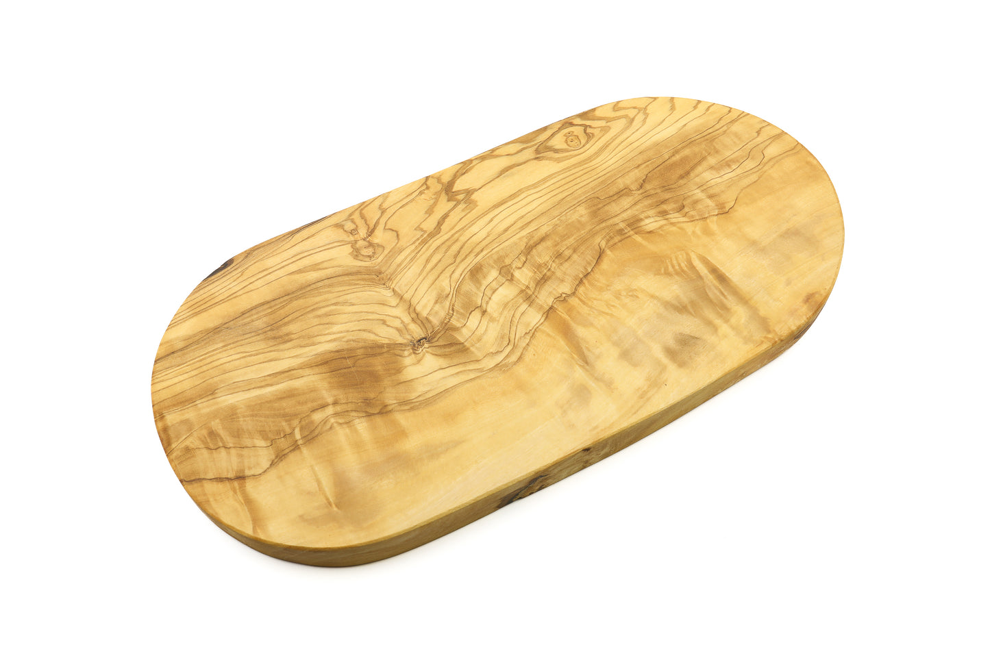 Elegant olive wood tray for displaying cheese