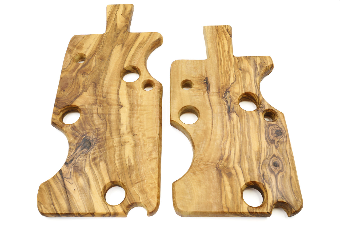 Uncommon cheese-inspired olive wood cheese board