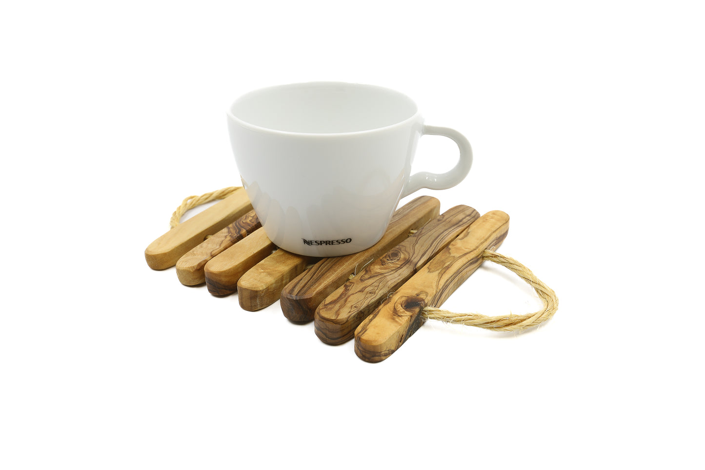 Unique olive wood kitchen accessories for protecting surfaces