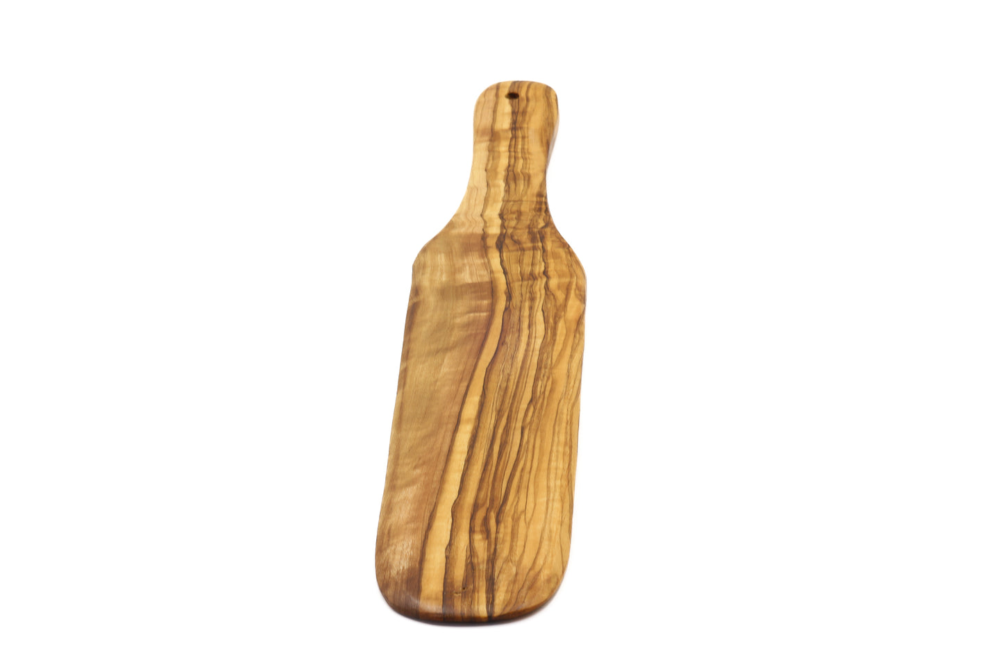 Elegant long plain olive wood kitchen spatula