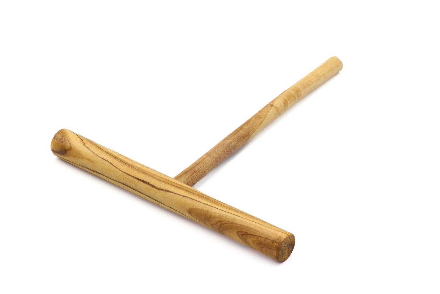 Handcrafted olive wood batter spreader for pancakes and crêpes