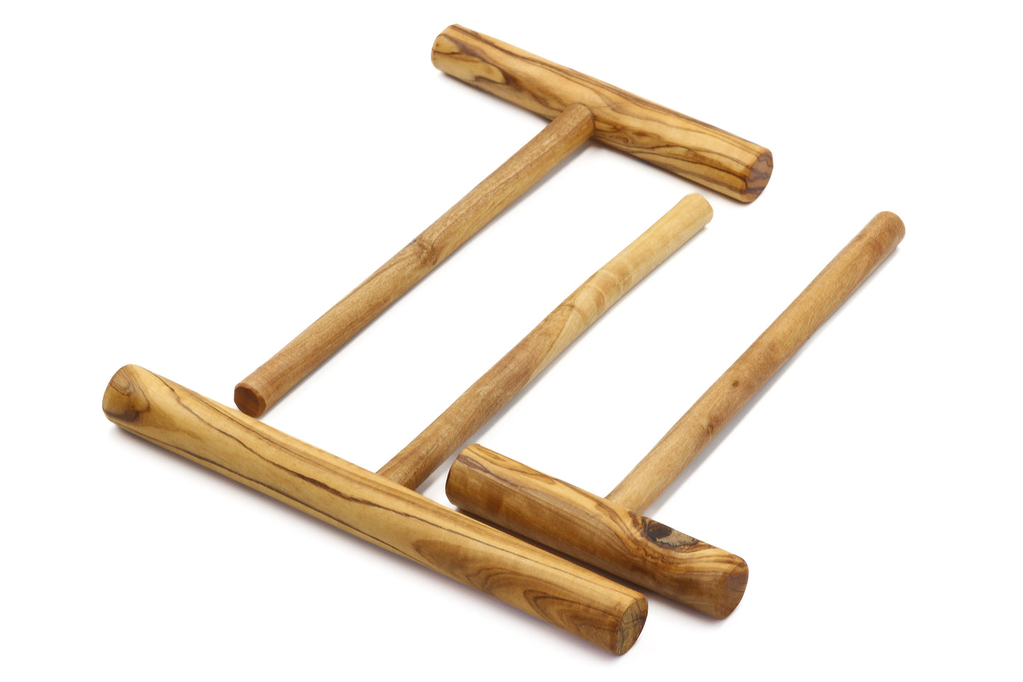 Artisan-made pancake and crêpe spreader from olive wood