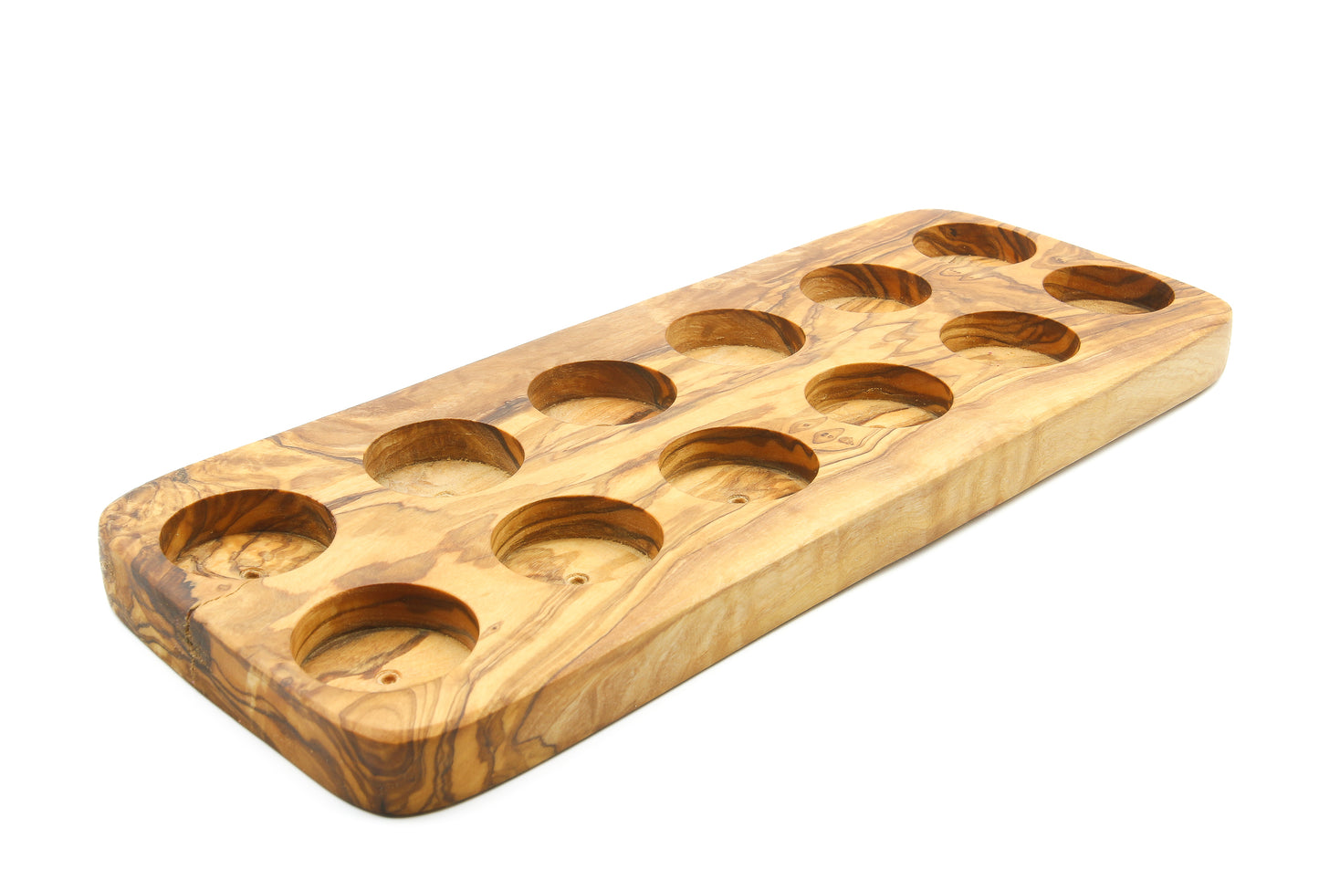 Unique olive wood kitchen accessory for serving eggs
