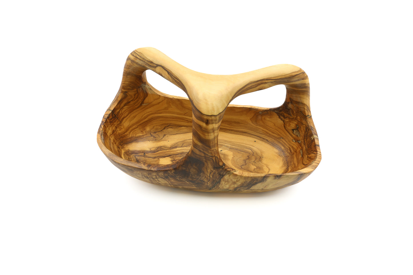 Olive Wood Fruit Serving Basket