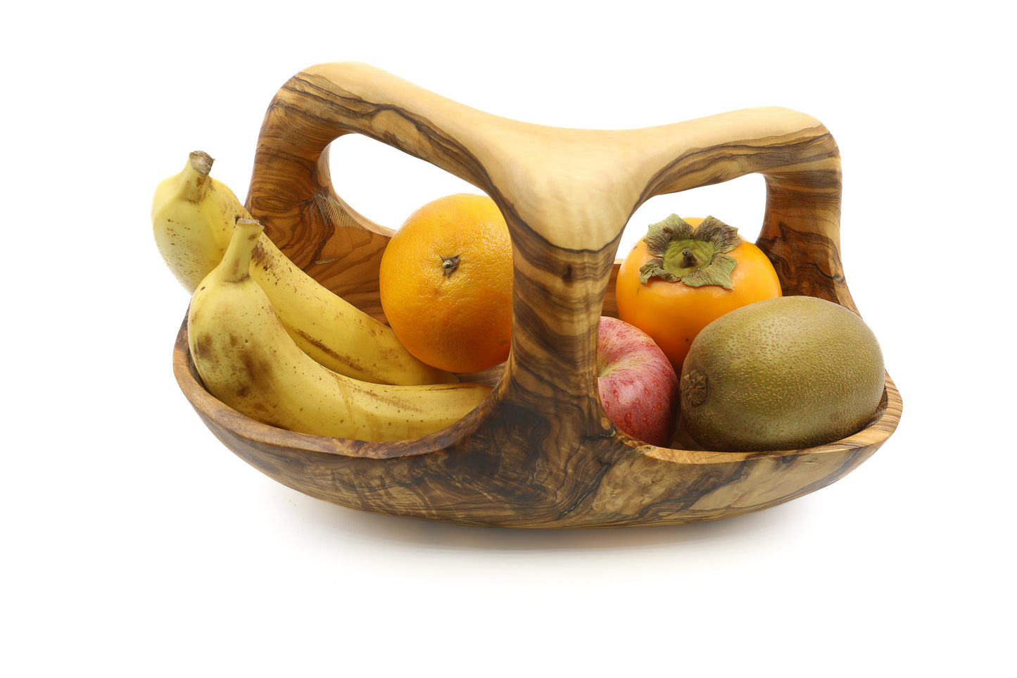 Olive Wood Fruit Tray with Handles