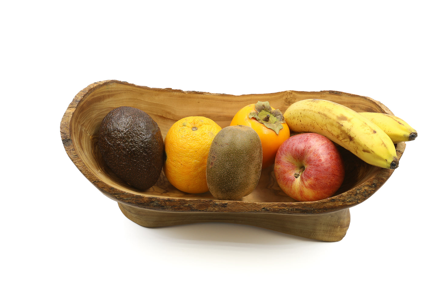 Olive Wood Fruit Display Dish