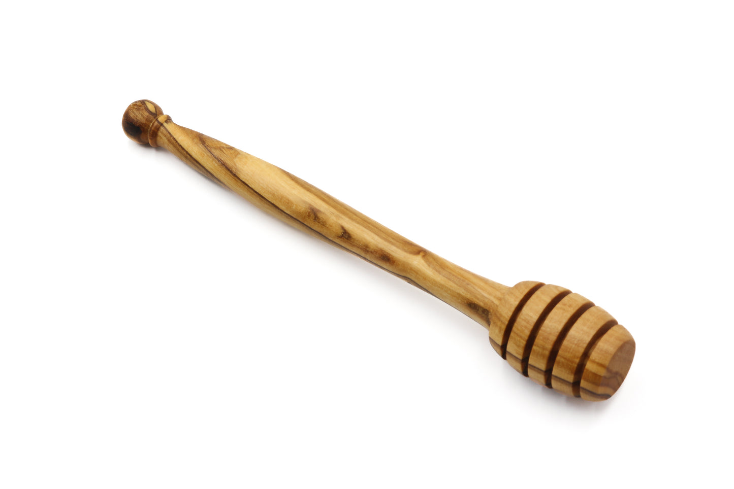 Olive wood honey drizzler with a timeless design