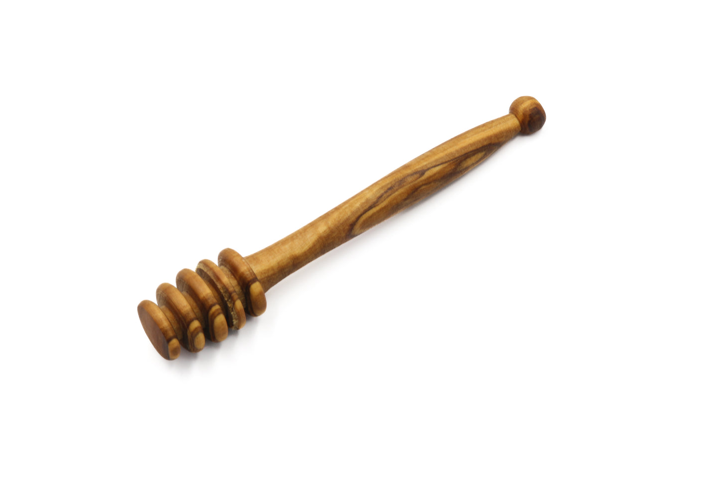 Elegant olive wood utensil for honey collection
