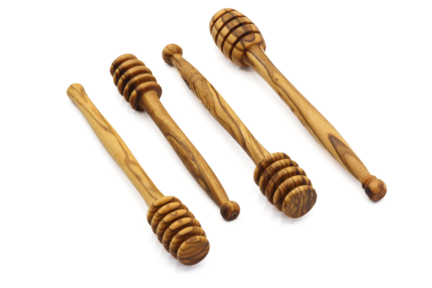 Rustic olive wood honey wand for your kitchen