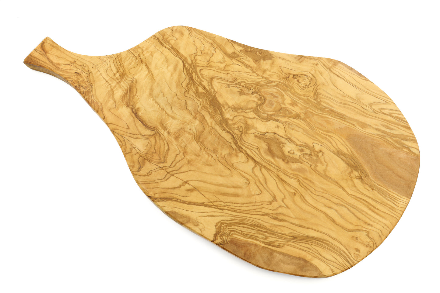Olive Wood Beef Thigh Cutting Board - Unique Shape with a Handle