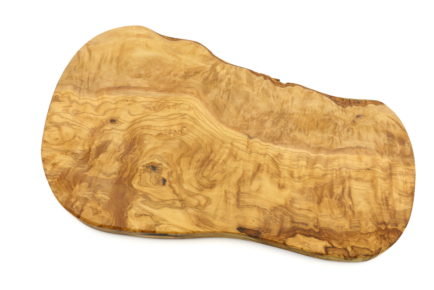 Durable and stylish irregular olive wood cutting board for your kitchen