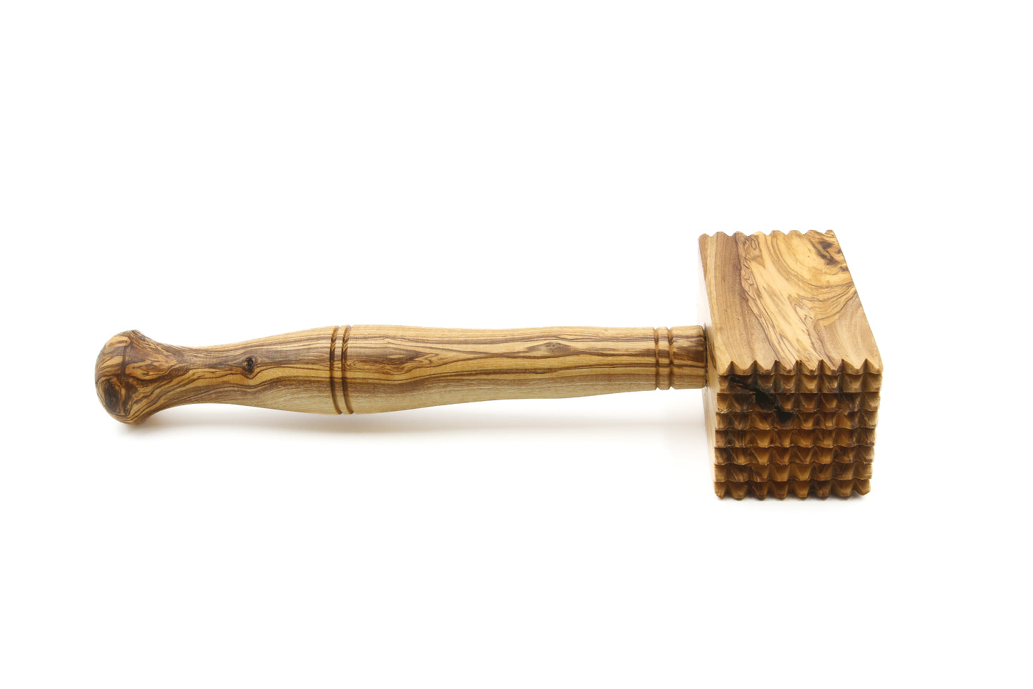 Handmade olive wood steak tenderizer for chefs