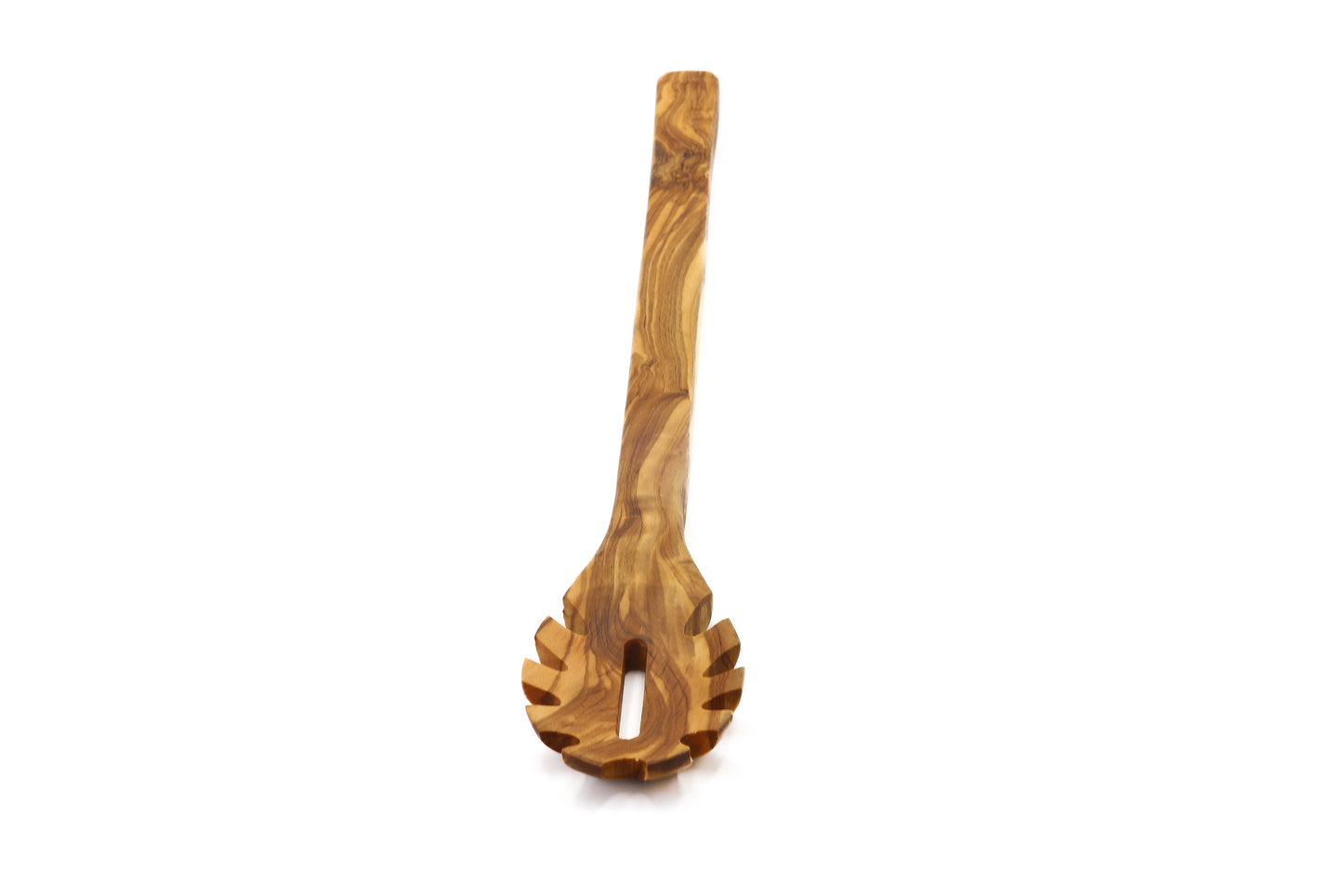 Elegant olive wood utensil for pasta and spaghetti