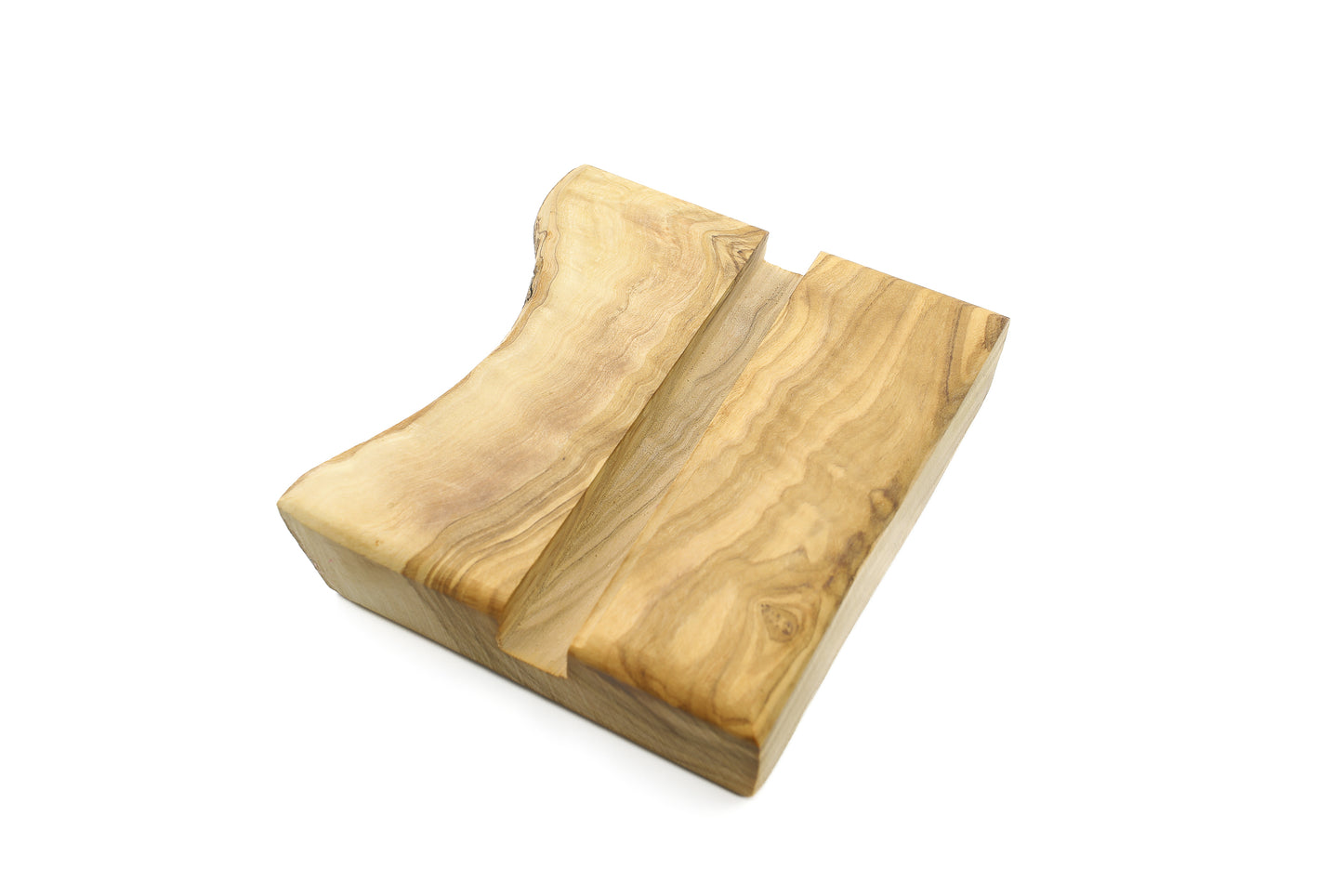 A stylish way to display your mobile phone – the olive wood holder