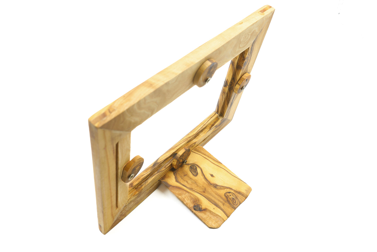 Timeless vintage photo frame made from authentic olive wood