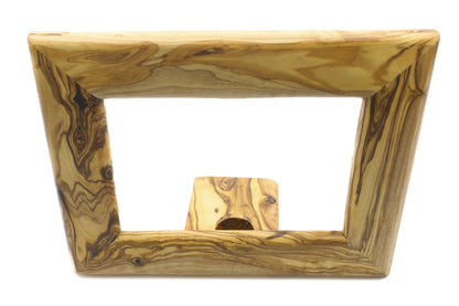 Crafted olive wood picture frame, a conversation starter