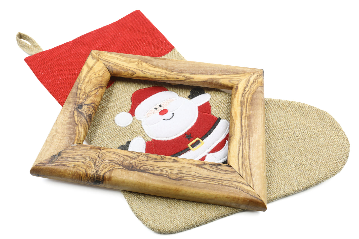 Vintage-inspired olive wood photo frame, a timeless choice