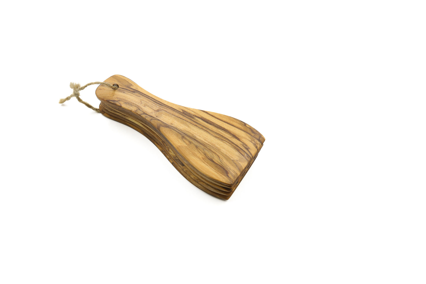 Premium set of 6 olive wood spatulas for raclette enthusiasts