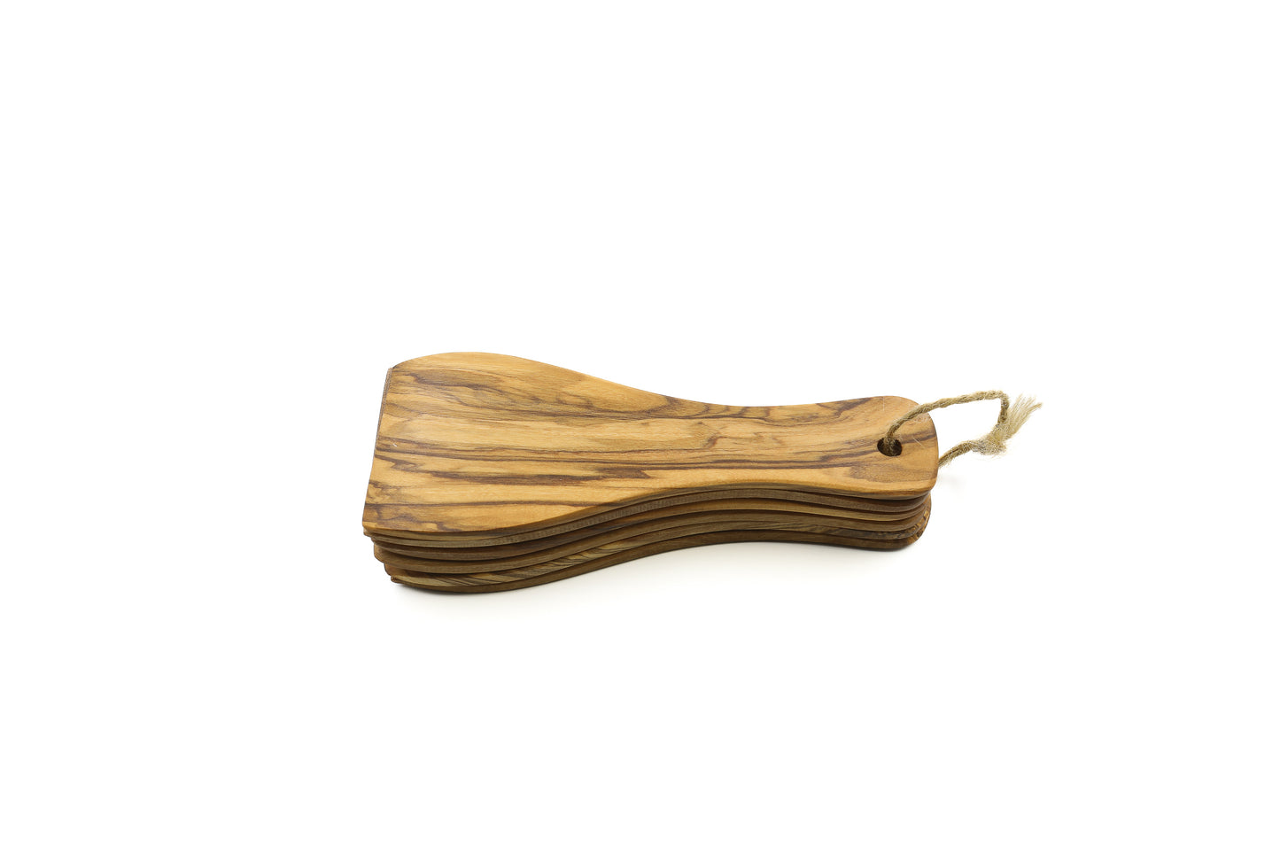 Raclette spatulas made from top-quality olive wood, set of 6