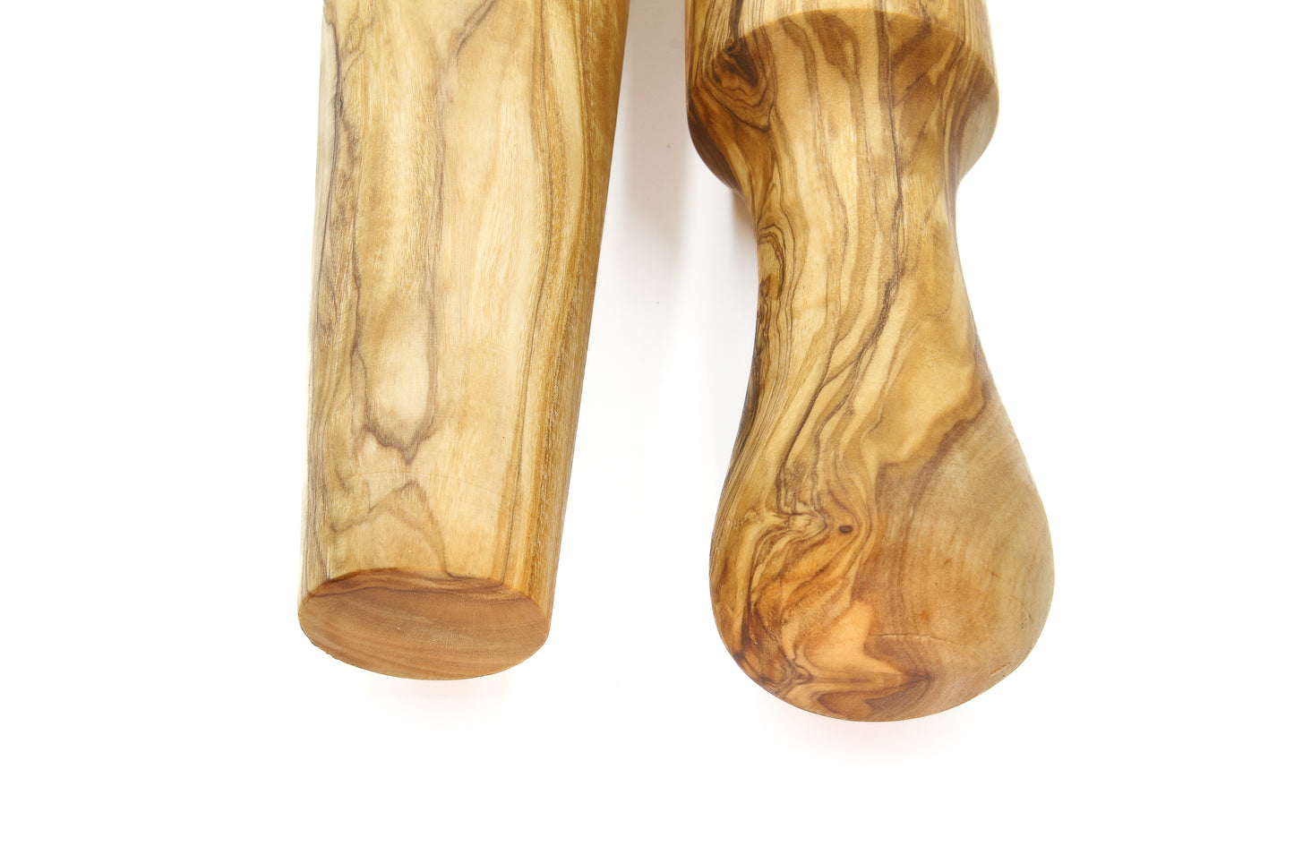 Hand-finished olive wood kitchen utensil for baking