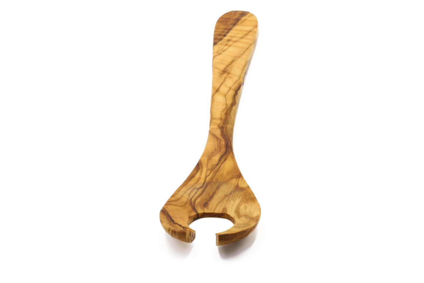 Olive wood scandia style salad serving fork