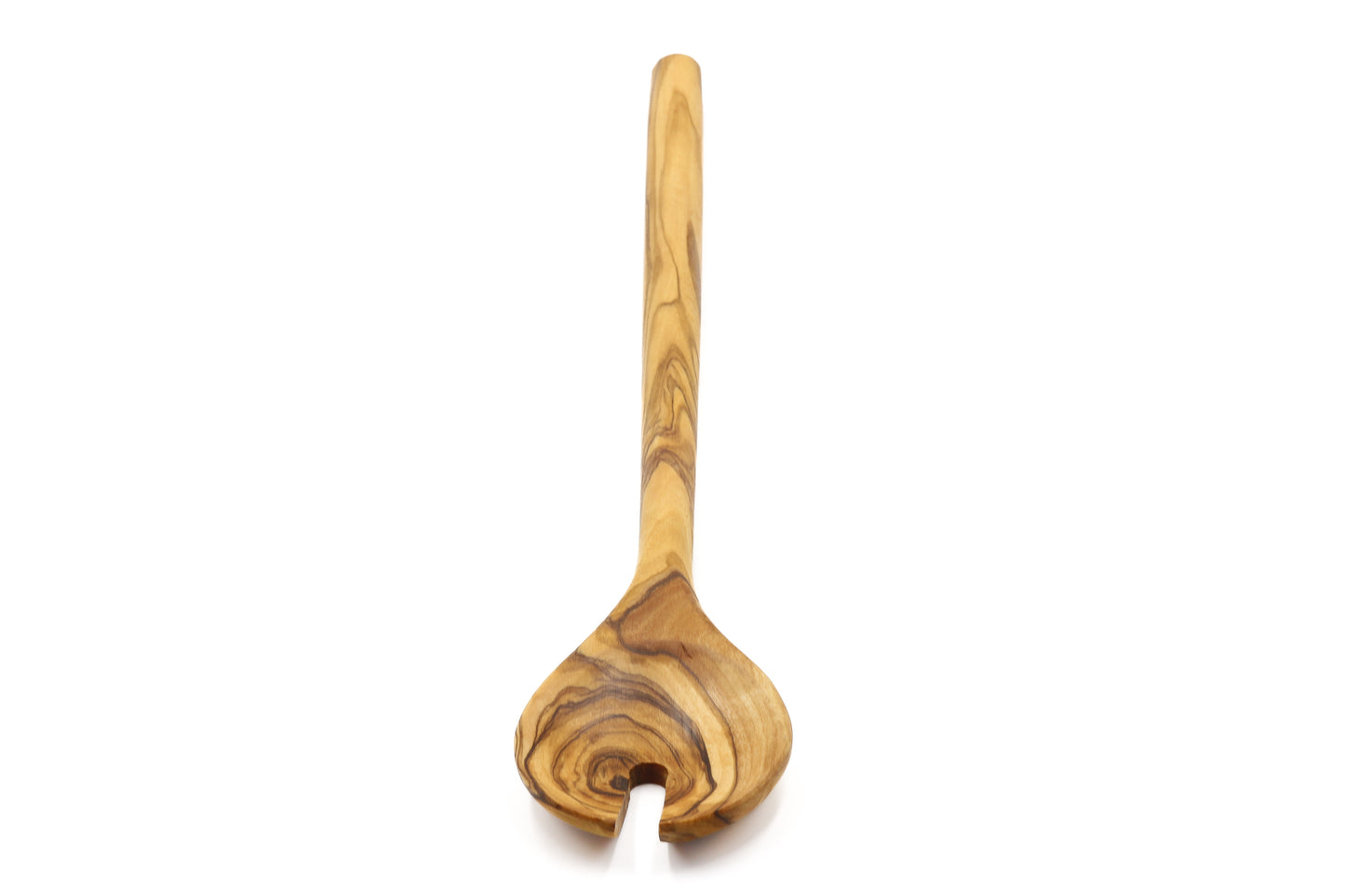 Olive wood Scandinavian dinner salad serving fork