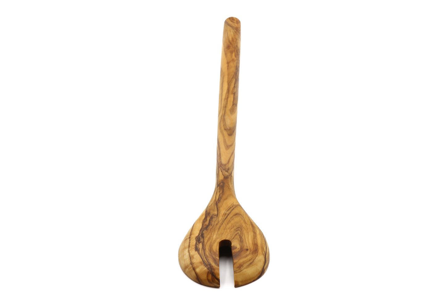 Olive wood Nordic dining salad serving fork