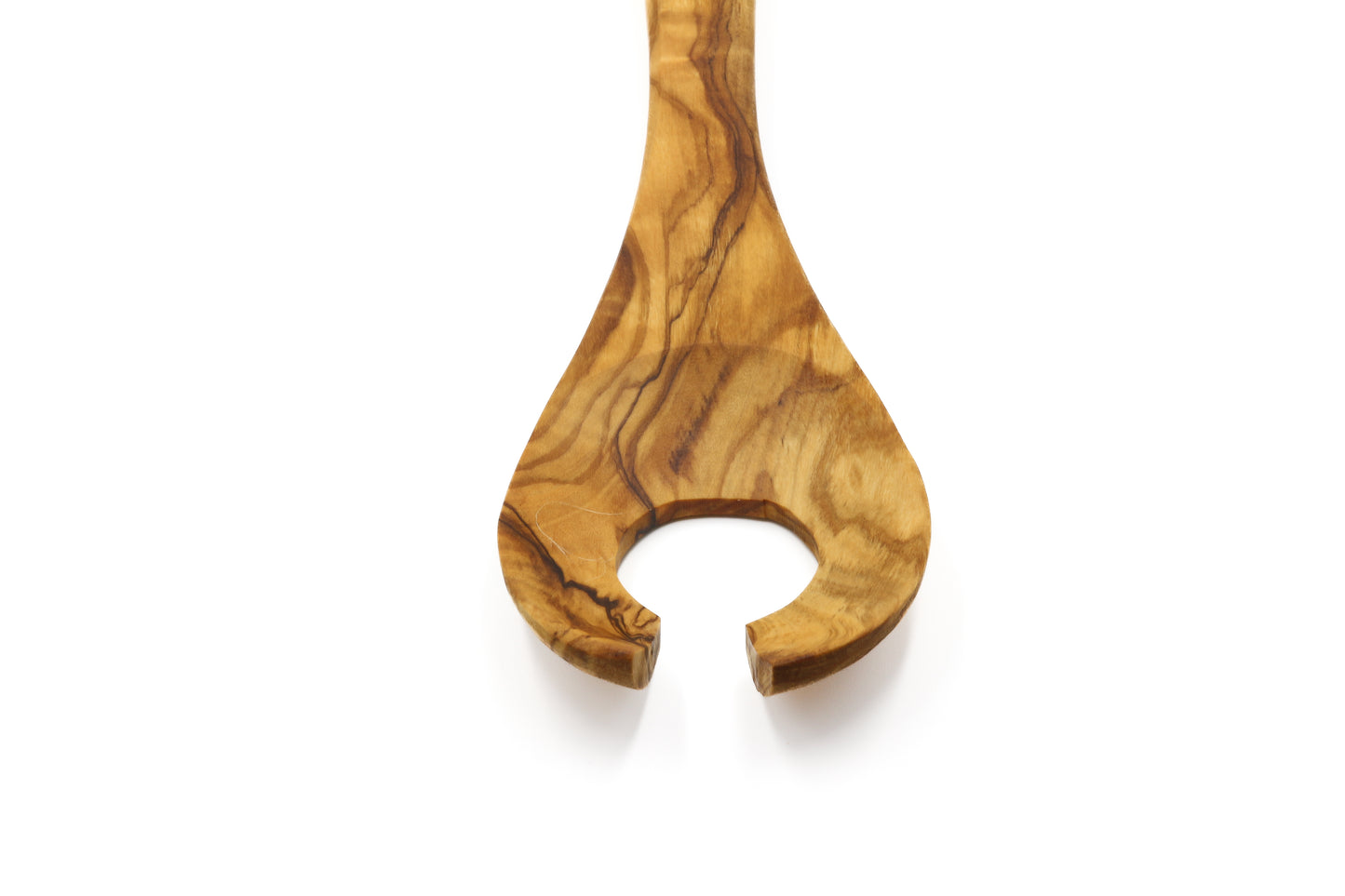 Olive wood Scandinavian salad presentation fork