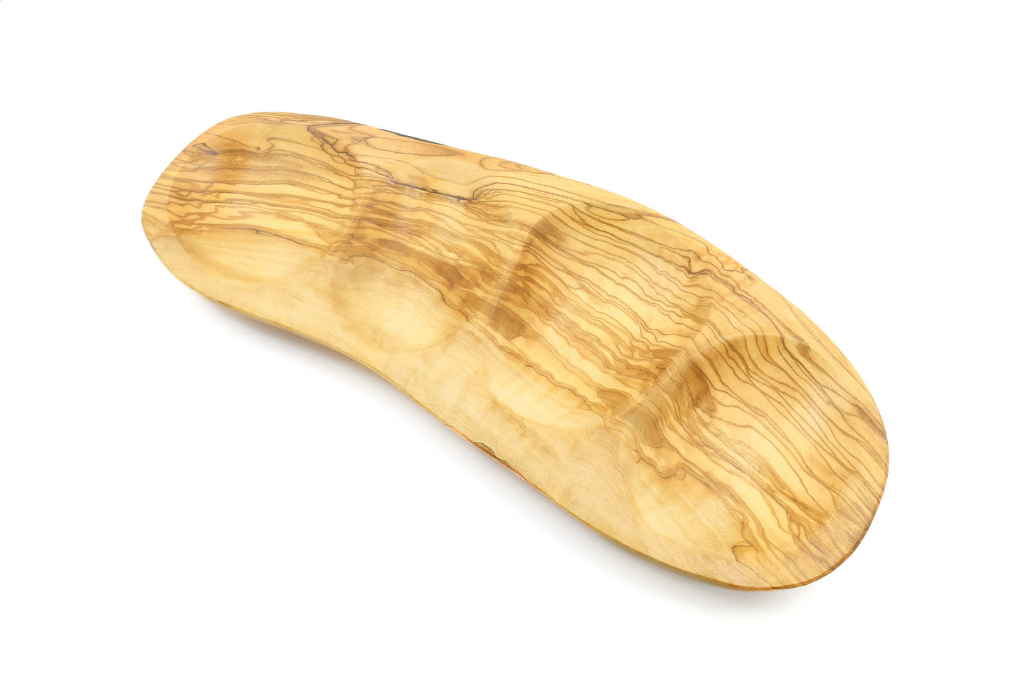 Elegant irregular-shaped appetizer tray with sections for your culinary delights