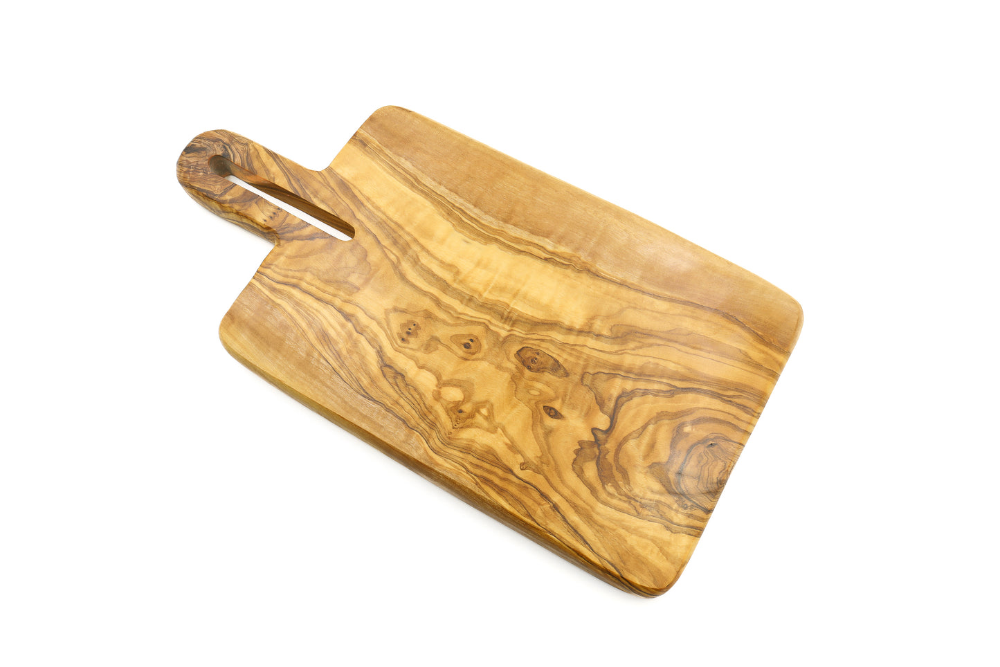 Stylish food presentation board made from premium olive wood