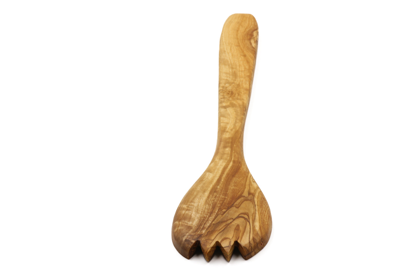 Olive wood salad server fork