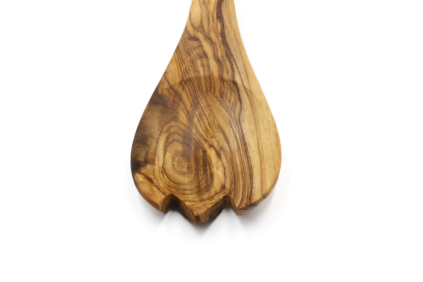 Olive wood salad server fork