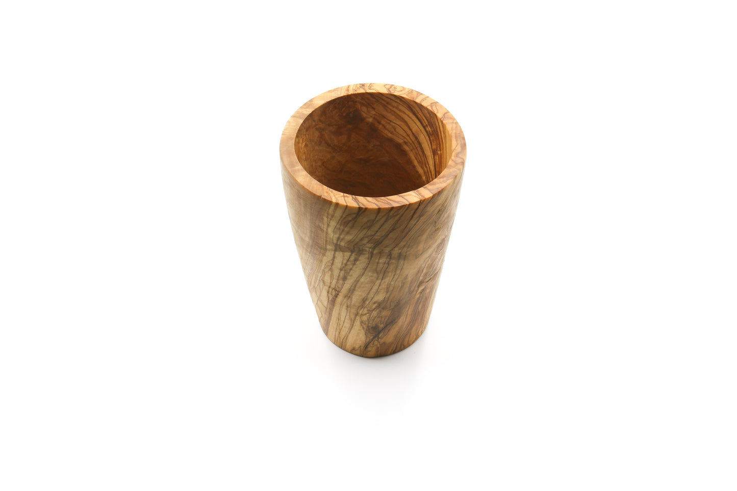 Vintage-inspired olive wood counter organizer