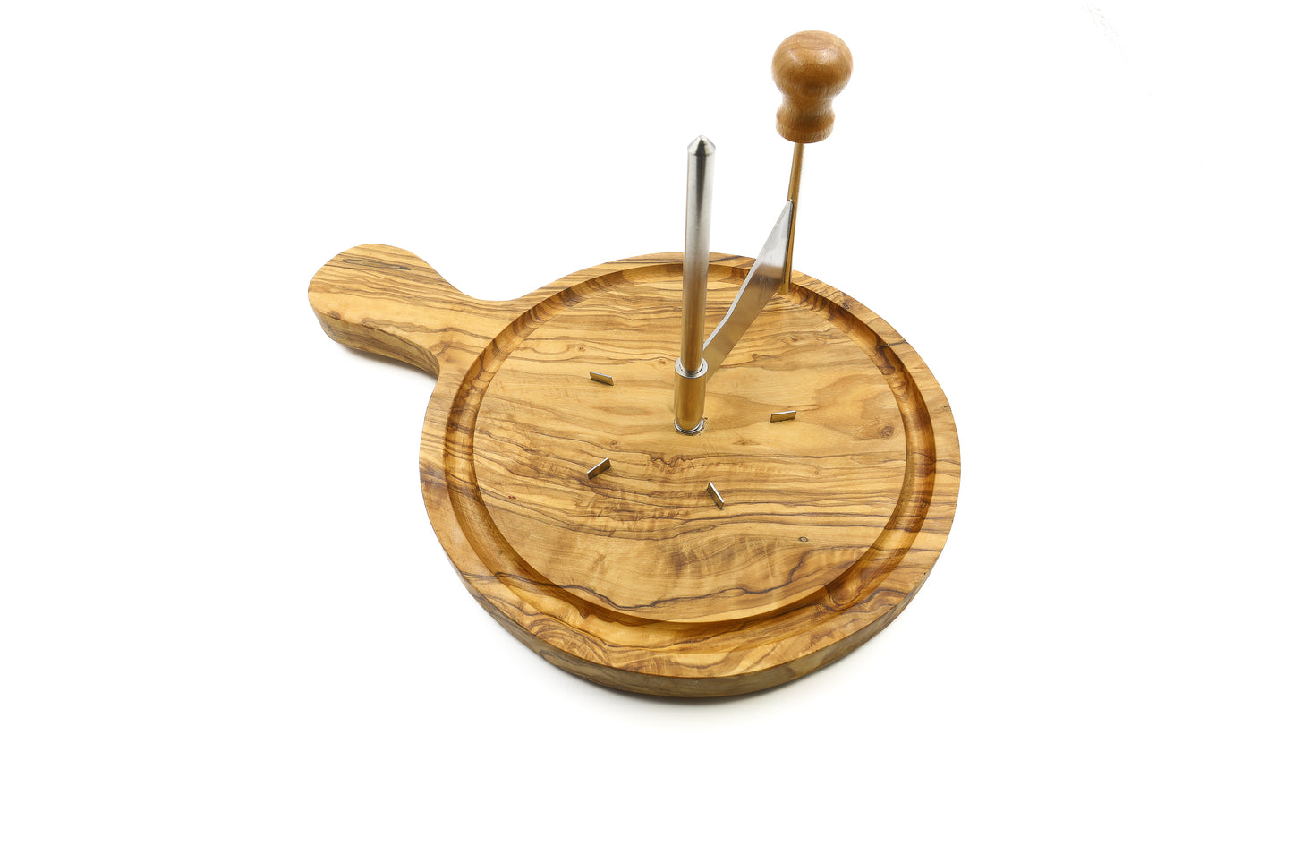Handcrafted Olive Wood Cheese Curling Knife for Tête de Moine