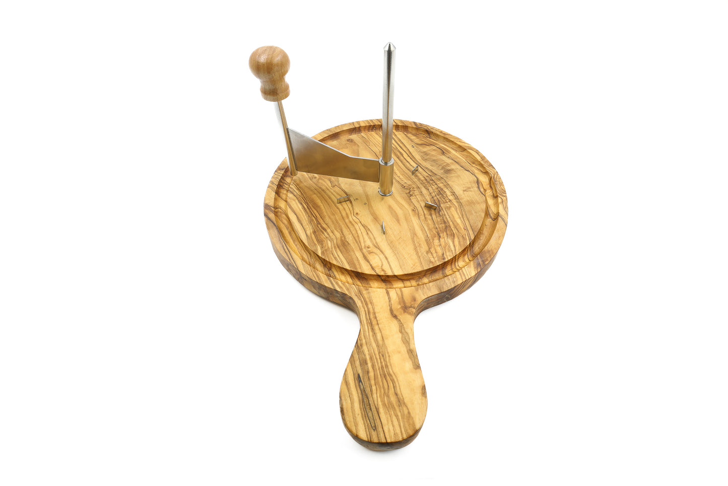 Tête de Moine Cheese Slicer - High-Quality Olive Wood Design