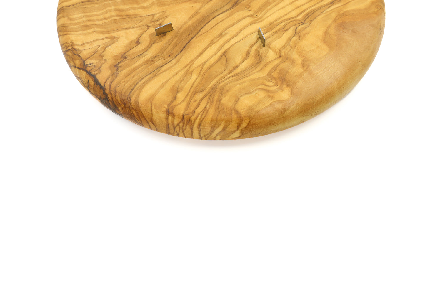 Hand-finished olive wood cheese board with a stainless steel platter and cheese shaver for cheese lovers