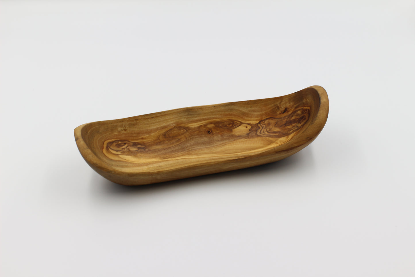 Rustic olive wood baguette bowl, premium set