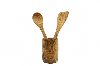 Olive wood kitchenware utensils set