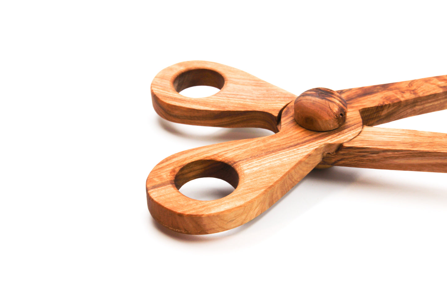 Olive wood salad tongs