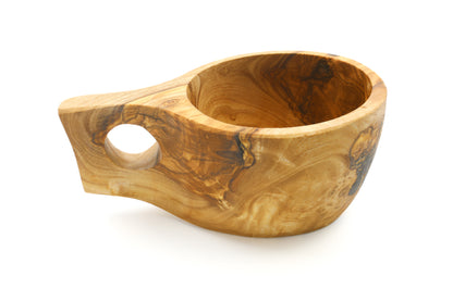 Rustic charm in your drinkware: olive wood kuksa