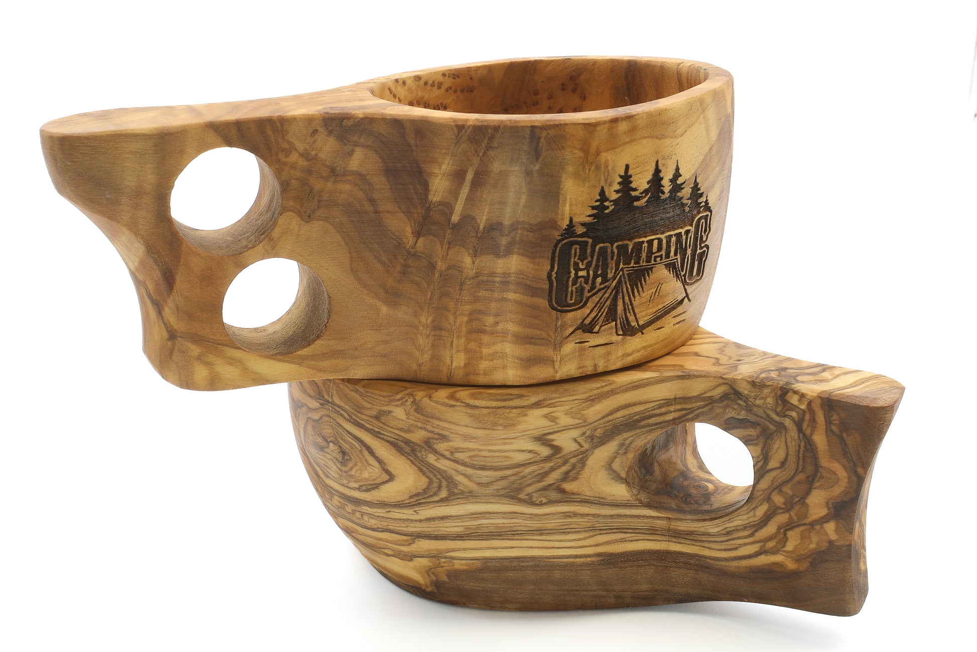 Natural olive wood kuksa, perfect for your beverages