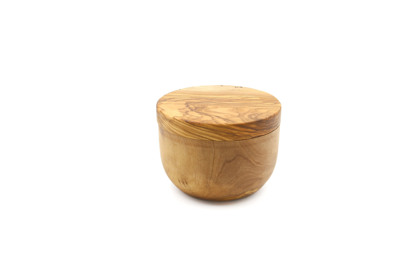 Unique olive wood kitchen accessory for storing seasonings
