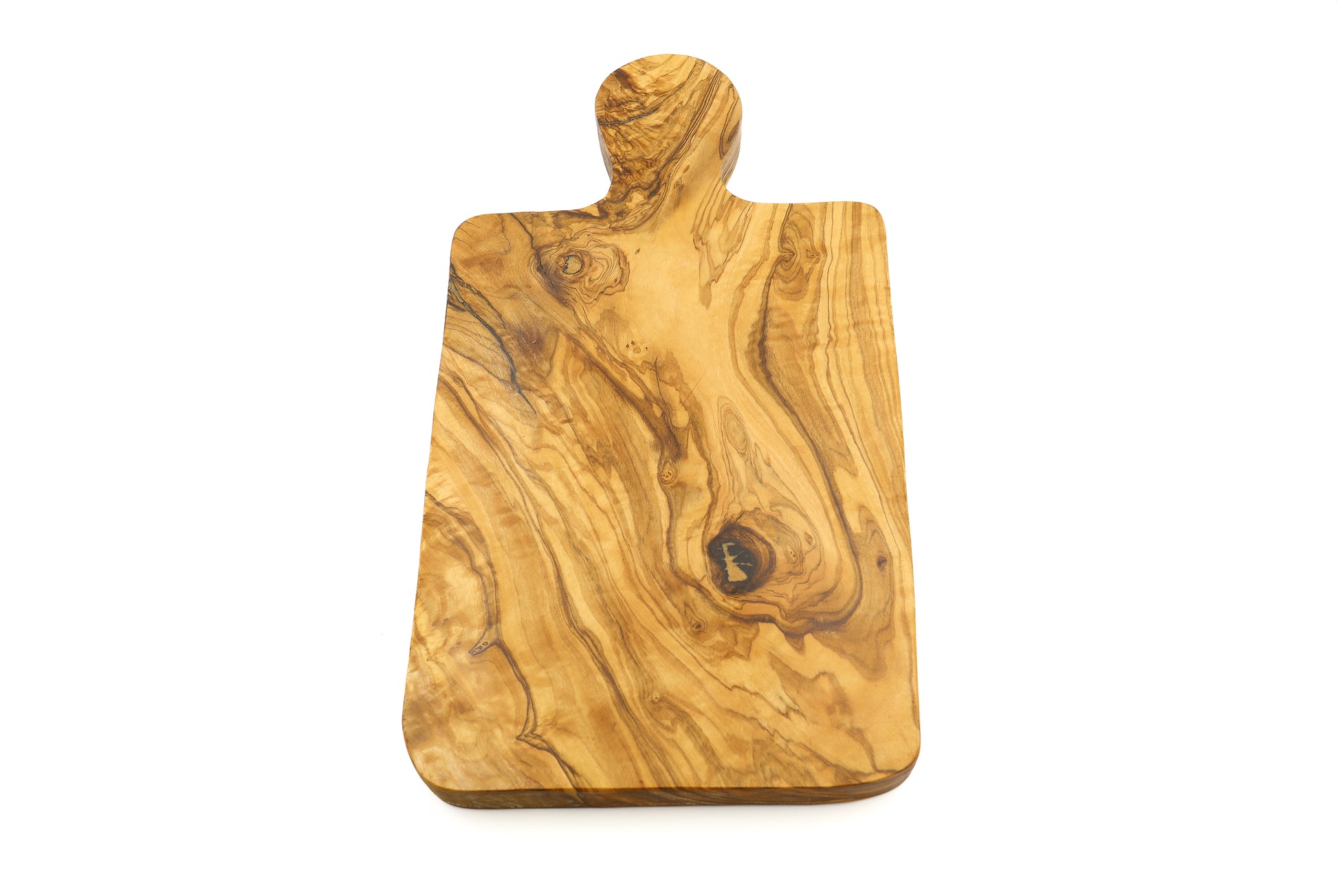 Olive wood serving tray for cheese display