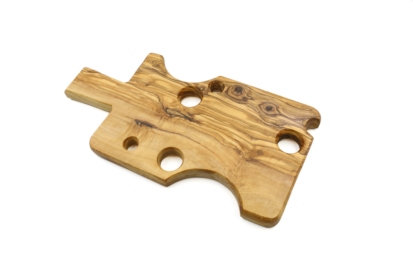 Exceptional cheese-shaped olive wood cheese board