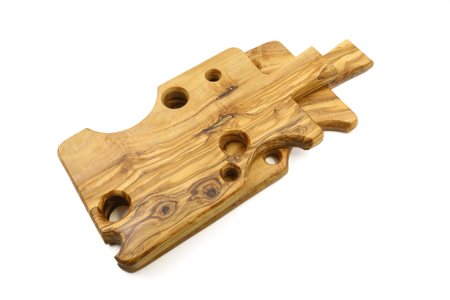 Olive wood cheese board with a one-of-a-kind cheese design