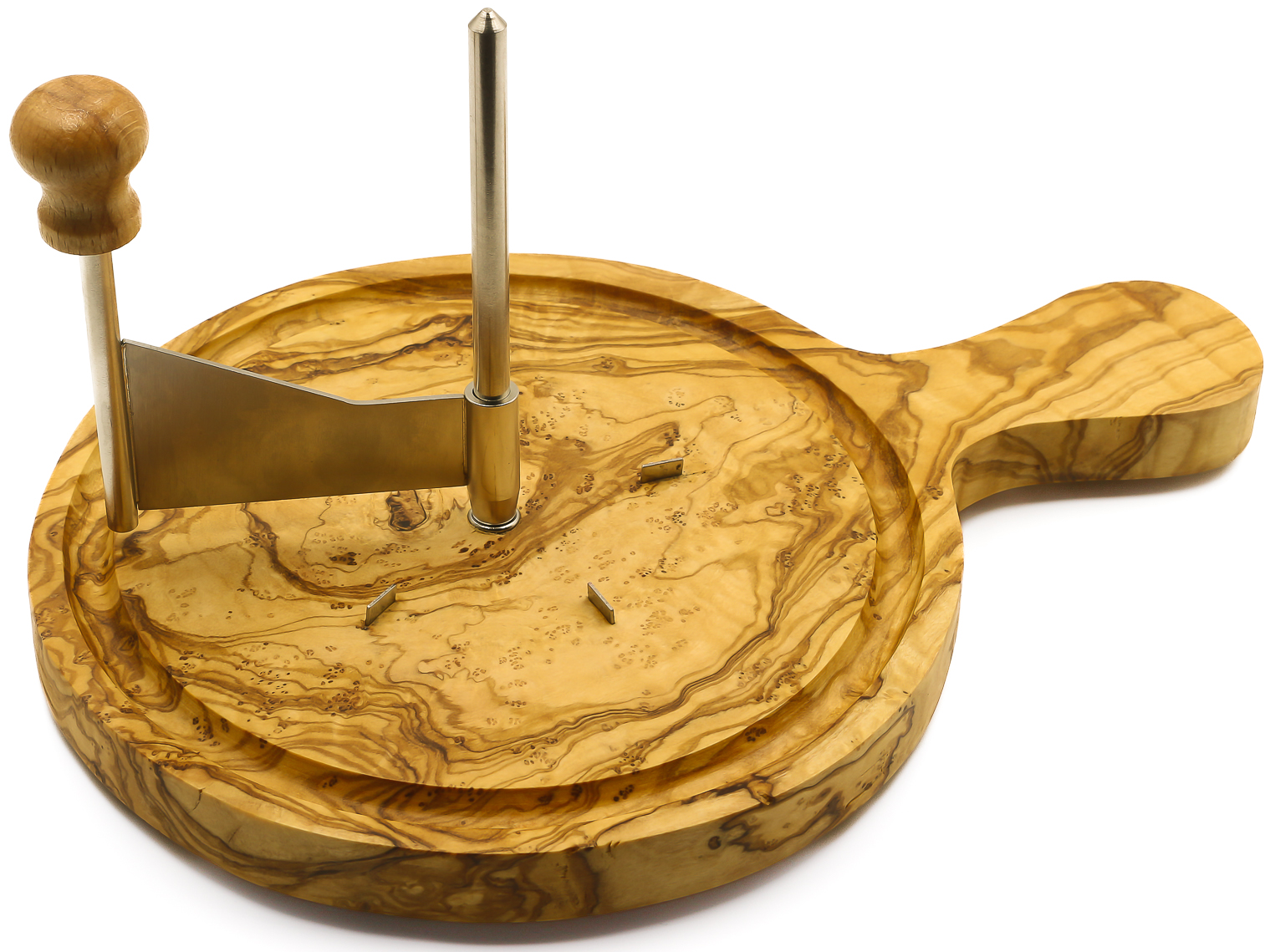 Premium olive wood cheese curler - Girolle Suisse