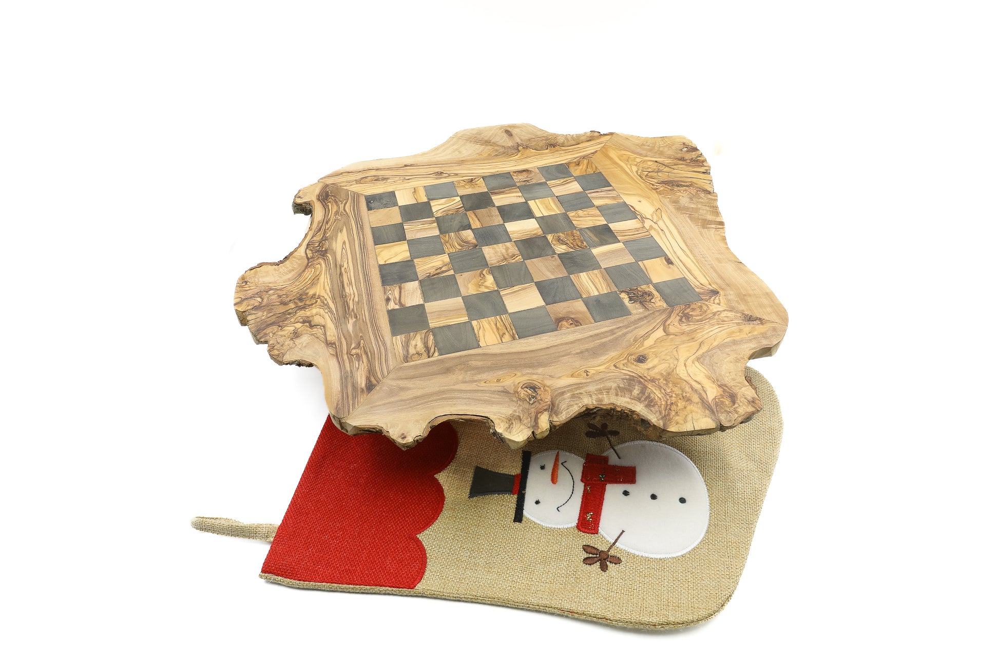 Classic Chess Set: Elegant Olive Wood Board with Matching Pieces