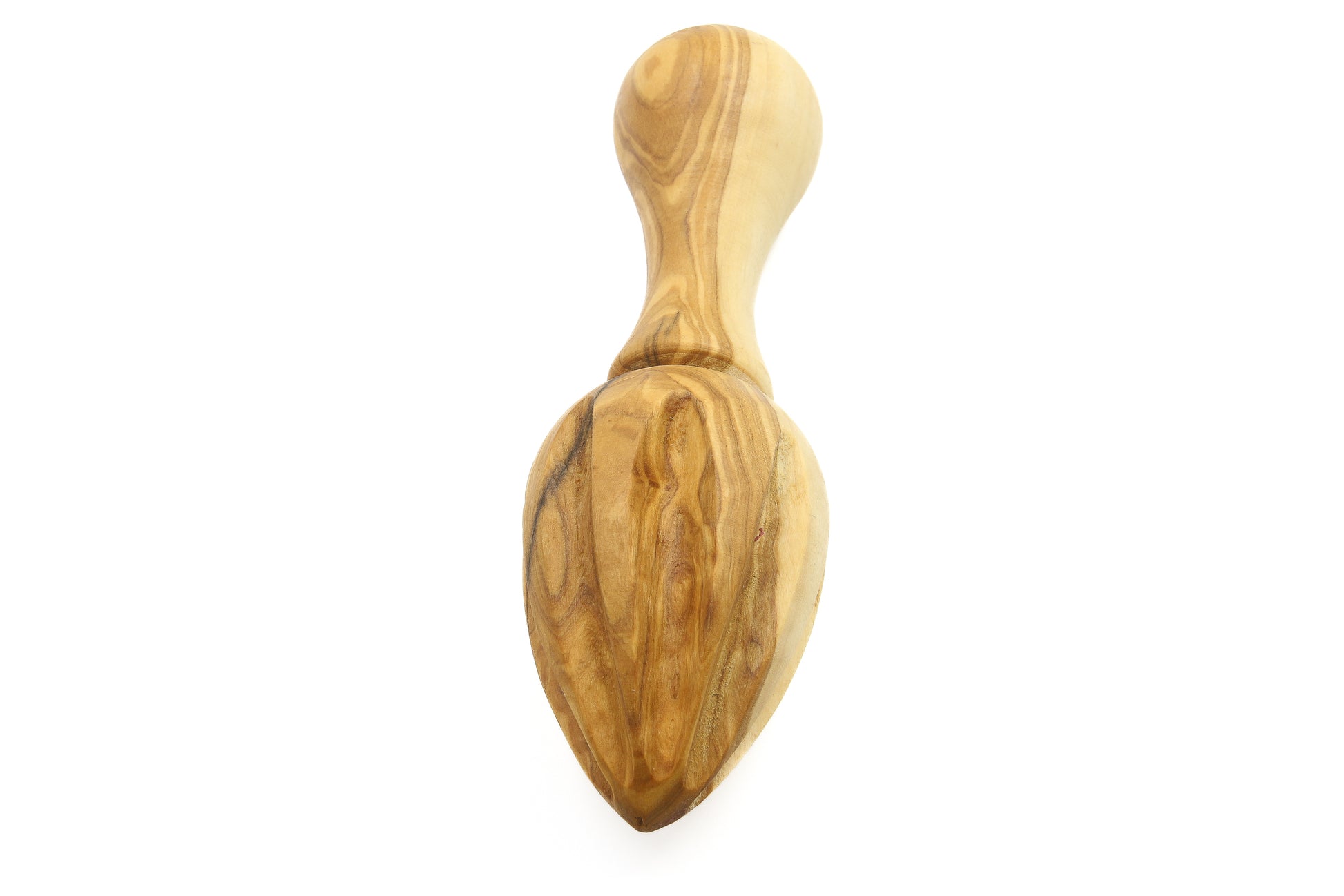 Artisan-made vintage-style squeezer in beautiful olive wood