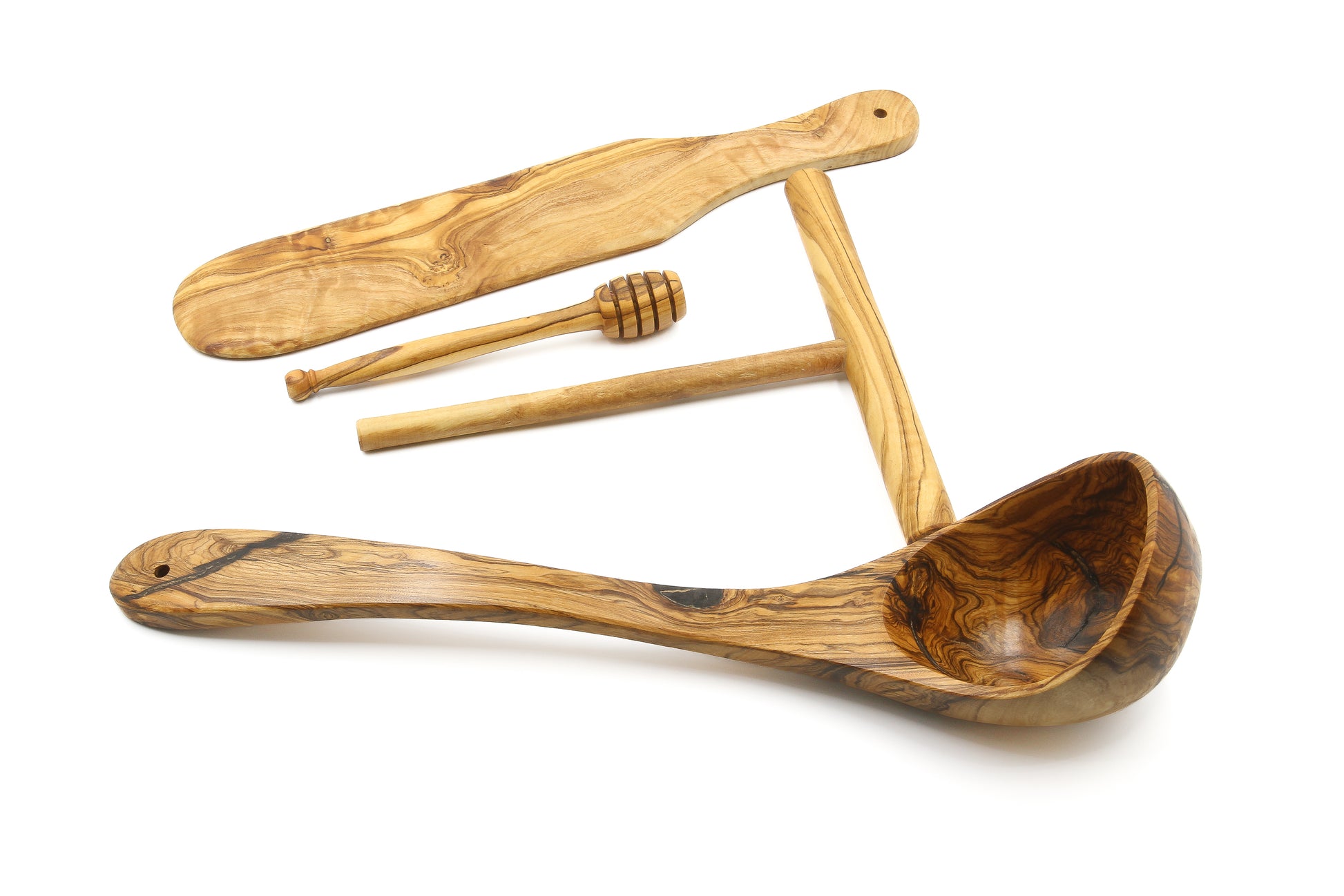 Create gourmet crepes and pancakes with the olive wood Premium set